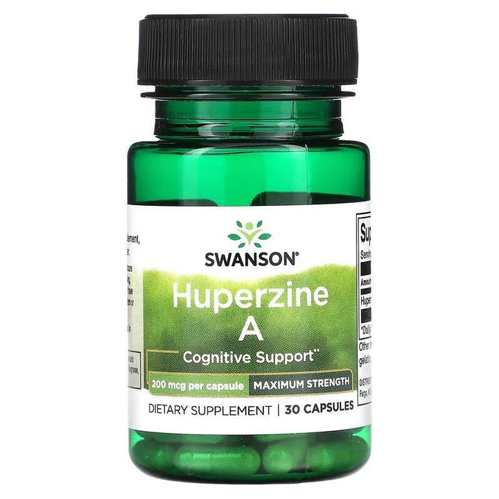 Swanson Huperzine A // MaxStrength 200 mcg 30 Caps Swanson NTS Newtown Supplement Store Sydney