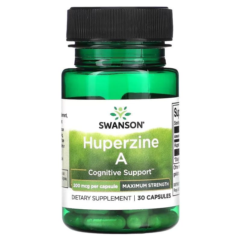 Swanson Huperzine A // MaxStrength 200 mcg 30 Caps Swanson NTS Newtown Supplement Store Sydney