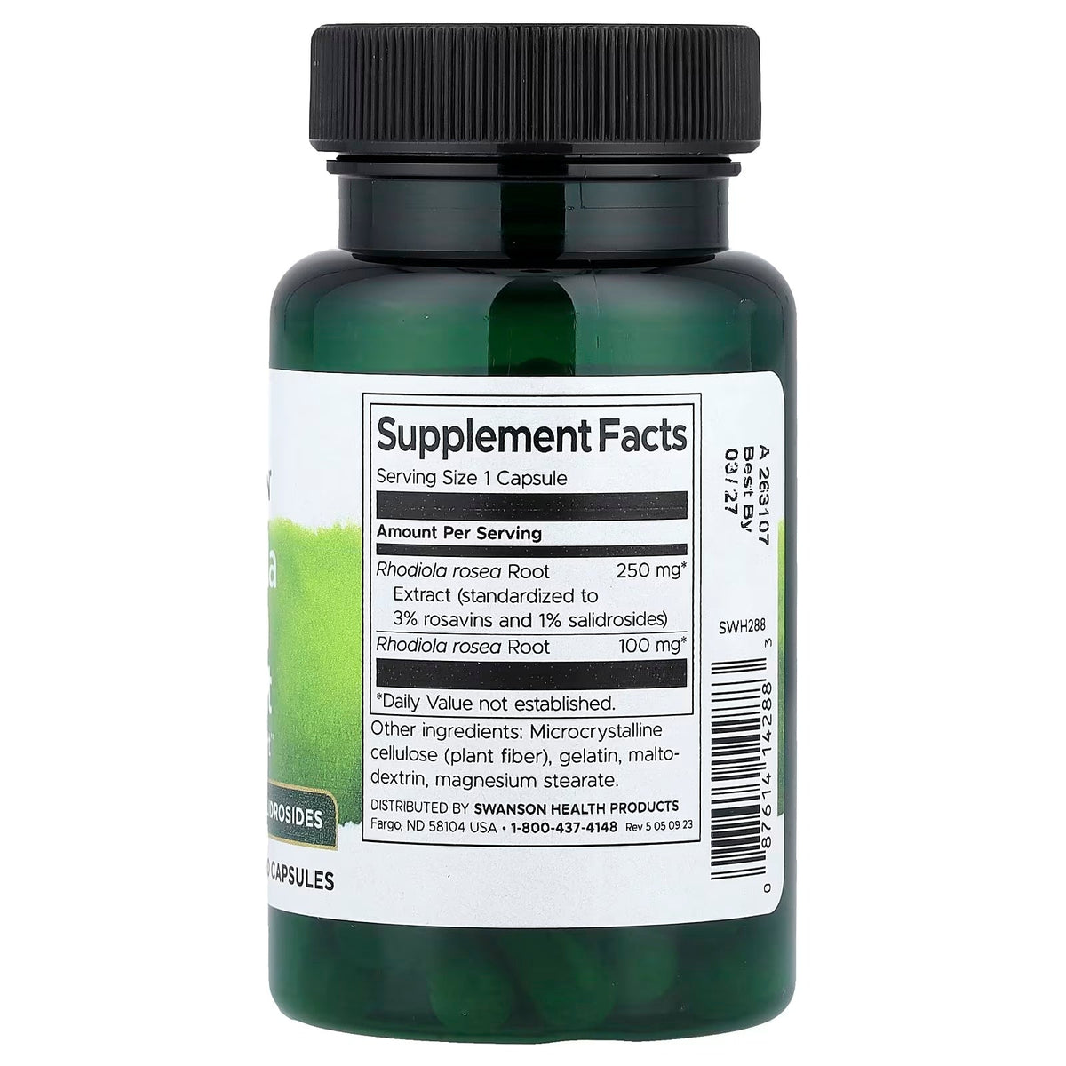 Swanson Swanson Rhodiola Rosea Extract Swanson NTS Newtown Supplement Store Sydney