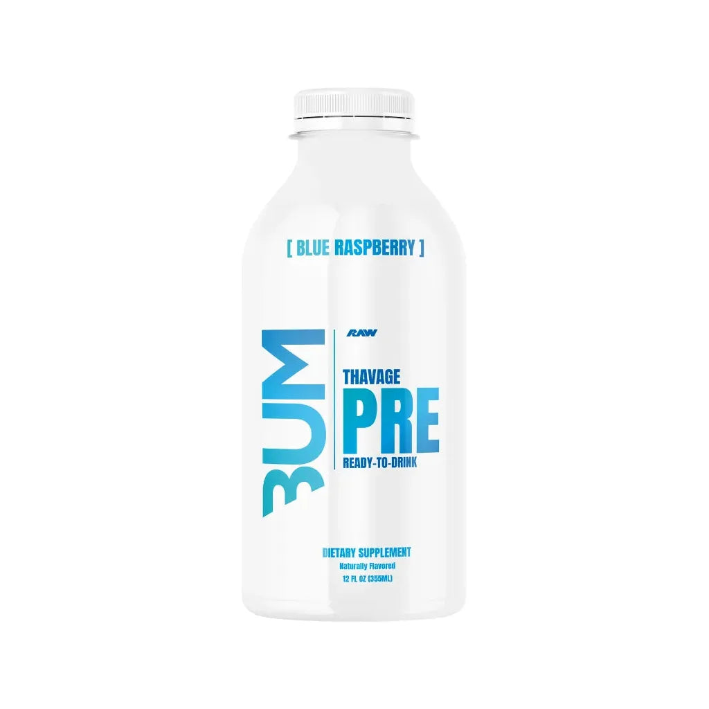 THAVAGE // Pre-Workout RTD RAW Blue Raspberry NTS Newtown Supplement Store Sydney