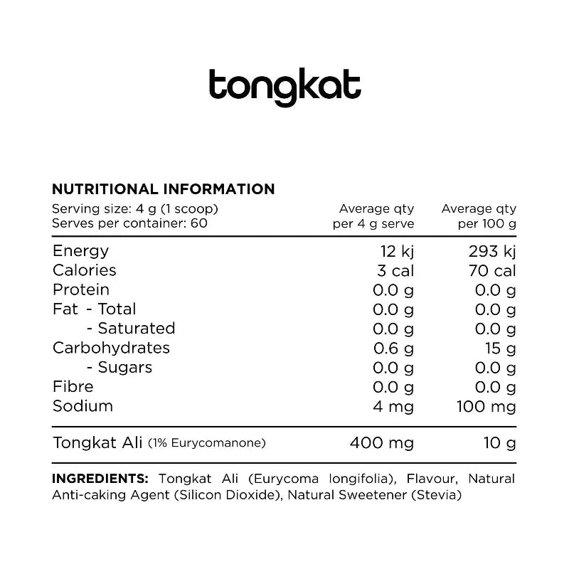 Tongkat Ali Powder // Paradise fruit flavour 60 Serves SWITCH NTS Newtown Supplement Store Sydney