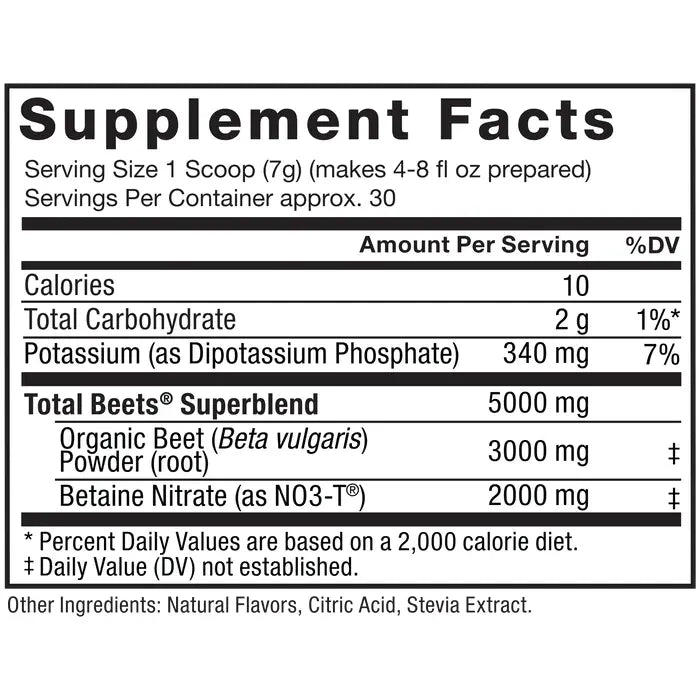 Total Beets // Pomegranate Berry Flavoured Powder Force Factor NTS Newtown Supplement Store Sydney