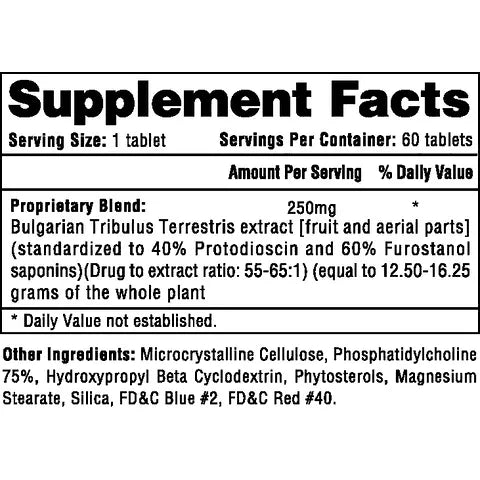 Tribesterone // Tribulus Terrestris Hi Tech Pharma NTS Newtown Supplement Store Sydney