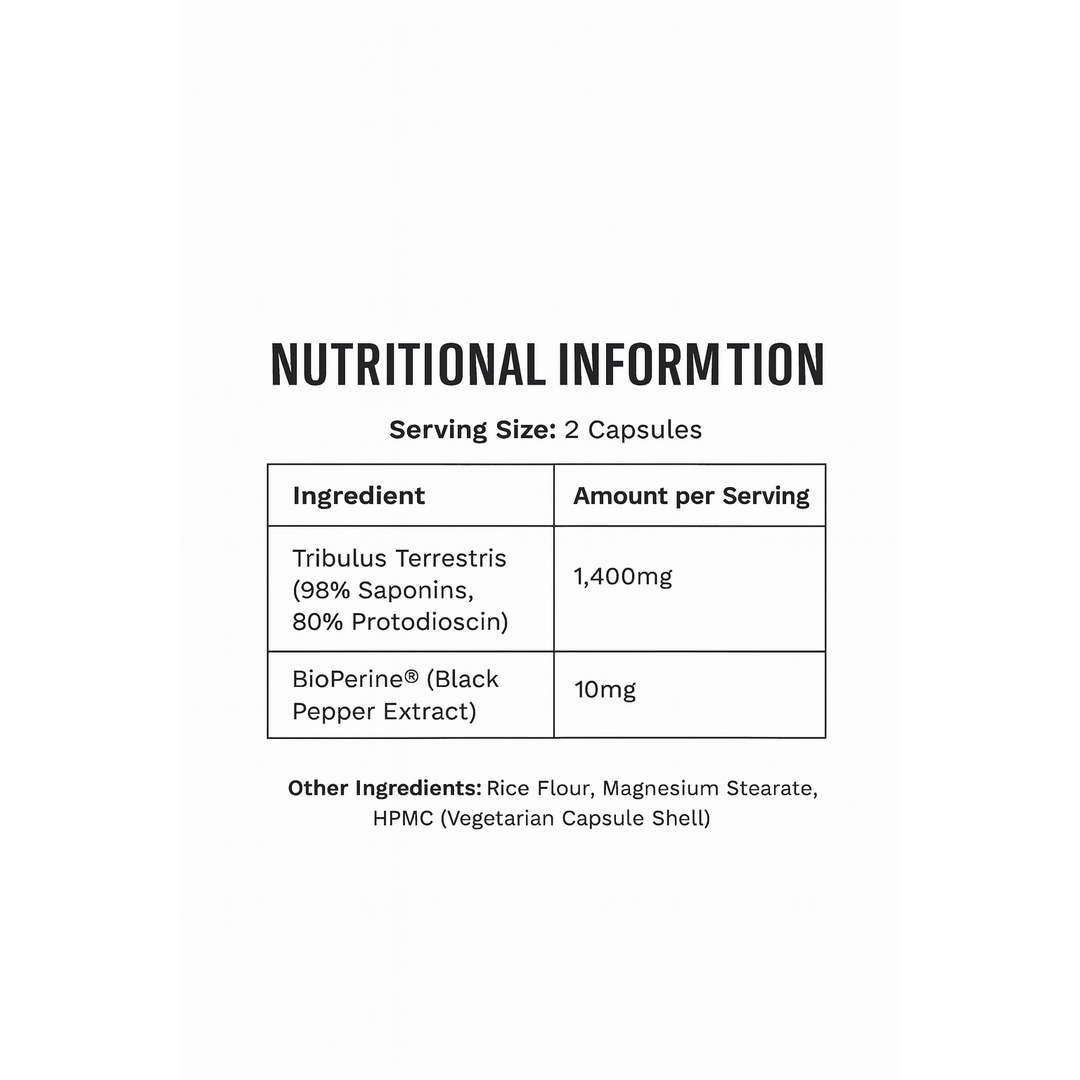 TRIBULUS // 60 Capsules Mamba Nutrition NTS Newtown Supplement Store Sydney