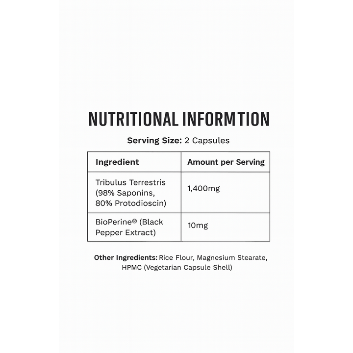TRIBULUS // 60 Capsules Mamba Nutrition NTS Newtown Supplement Store Sydney