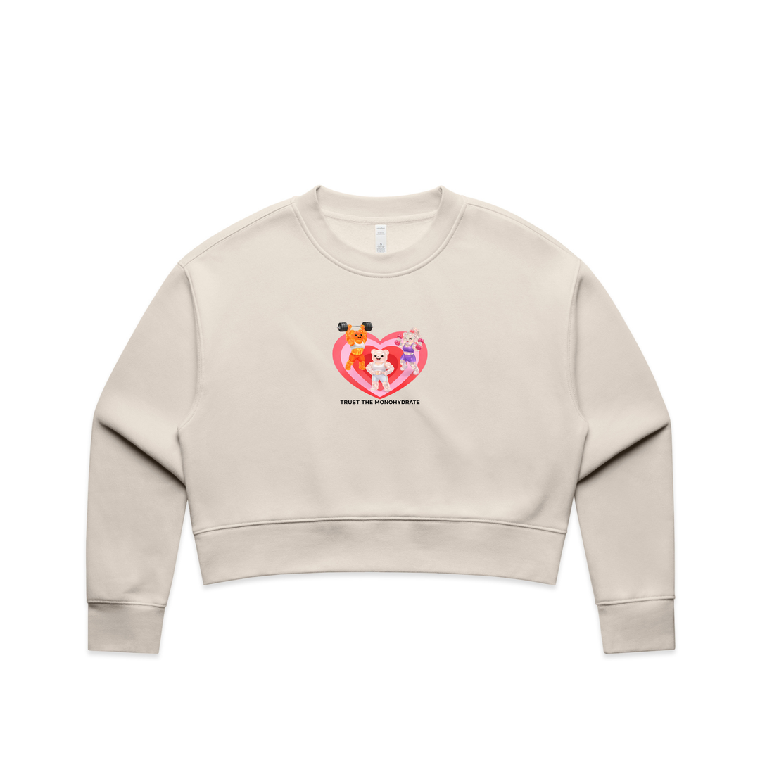 TRUST THE MONOHYDRATE // Relax Crop Crew NTS Bone / XS NTS Newtown Supplement Store Sydney