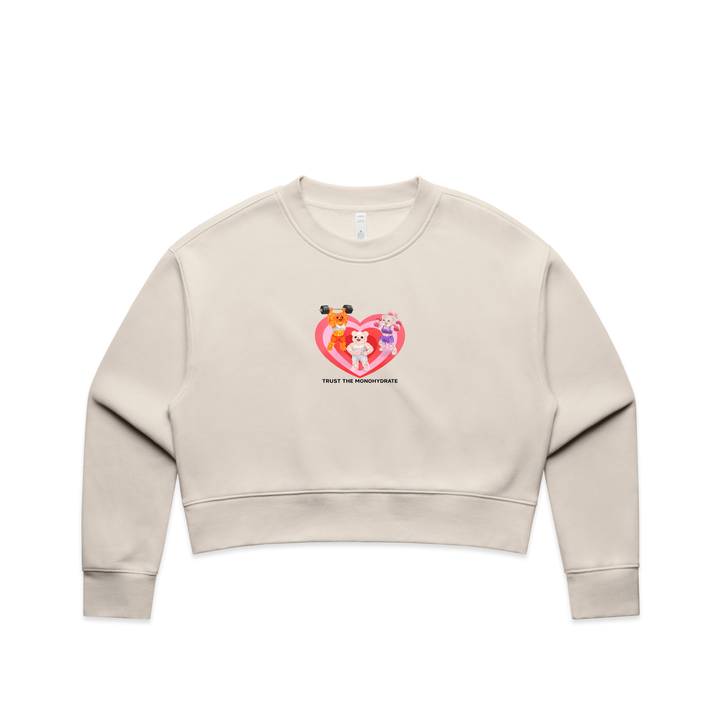 TRUST THE MONOHYDRATE // Relax Crop Crew NTS Bone / XS NTS Newtown Supplement Store Sydney