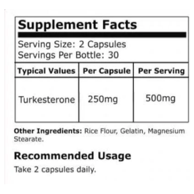 Turkesterone // 60 Caps Mamba Nutrition NTS Newtown Supplement Store Sydney