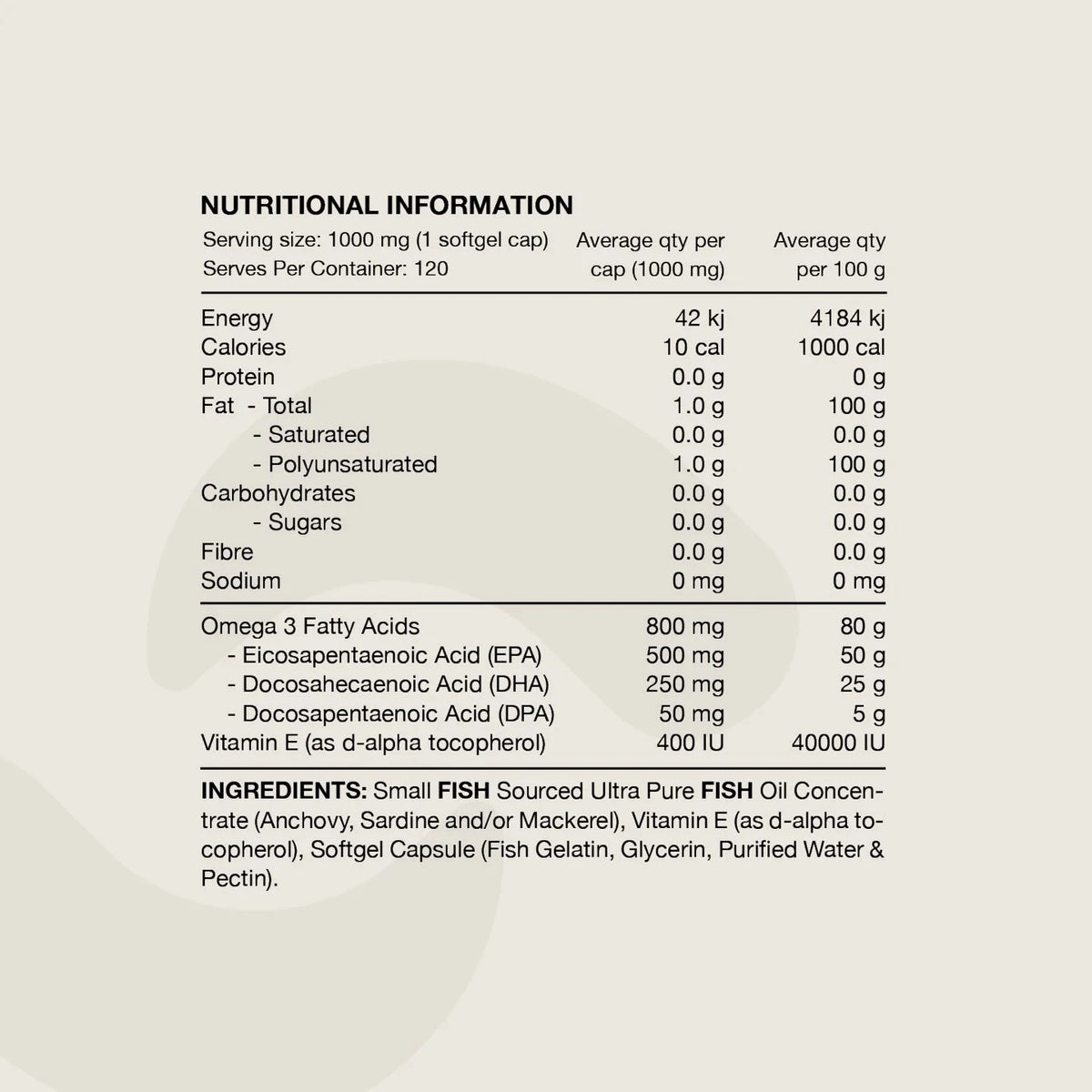 Ultra Fish Oil // High Strength 30 serves SWITCH NTS Newtown Supplement Store Sydney