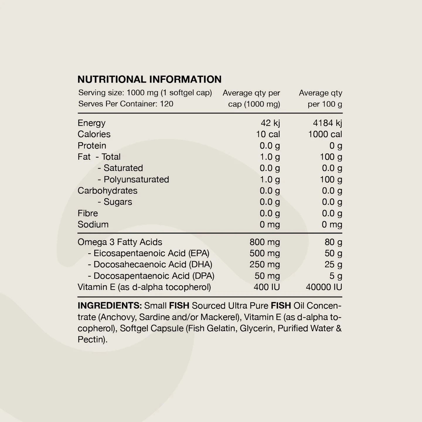 Ultra Fish Oil // High Strength 30 serves SWITCH NTS Newtown Supplement Store Sydney