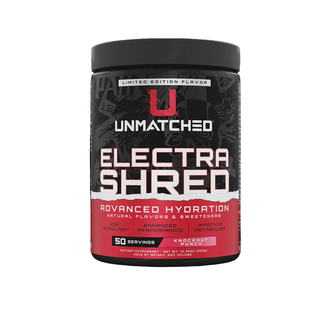Unmatched Supps ElectraShred // Hydration, Energy &amp; Daily Performance Formula Unmatched Knockout Punch NTS Newtown Supplement Store Sydney