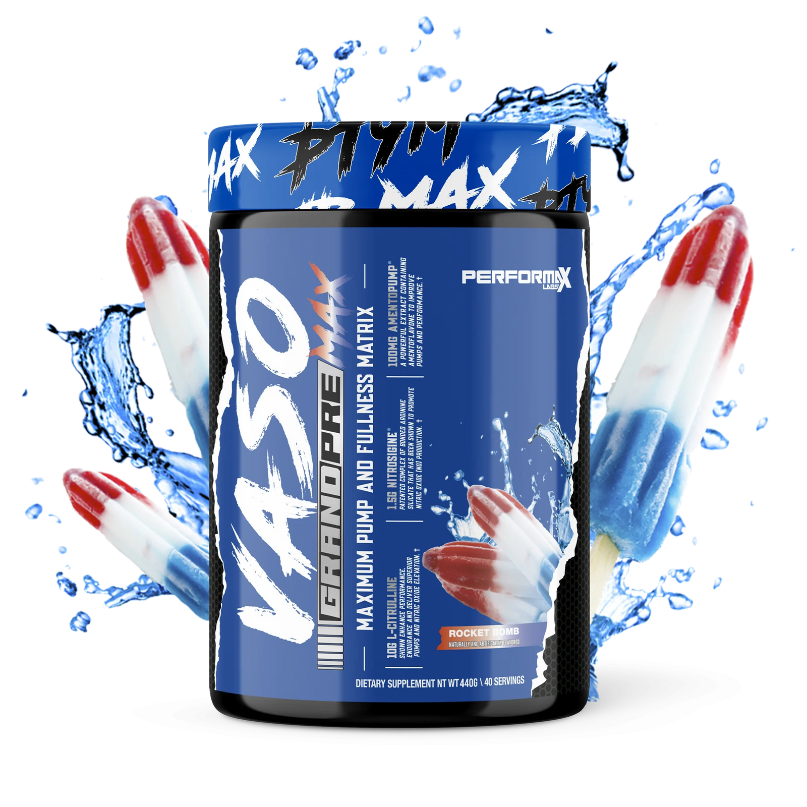 VASO GRAND Pre Max // Maximum Pump & Fullness Matrix (40 Servings) PerforMax Labs Rocket Pop NTS Newtown Supplement Store Sydney
