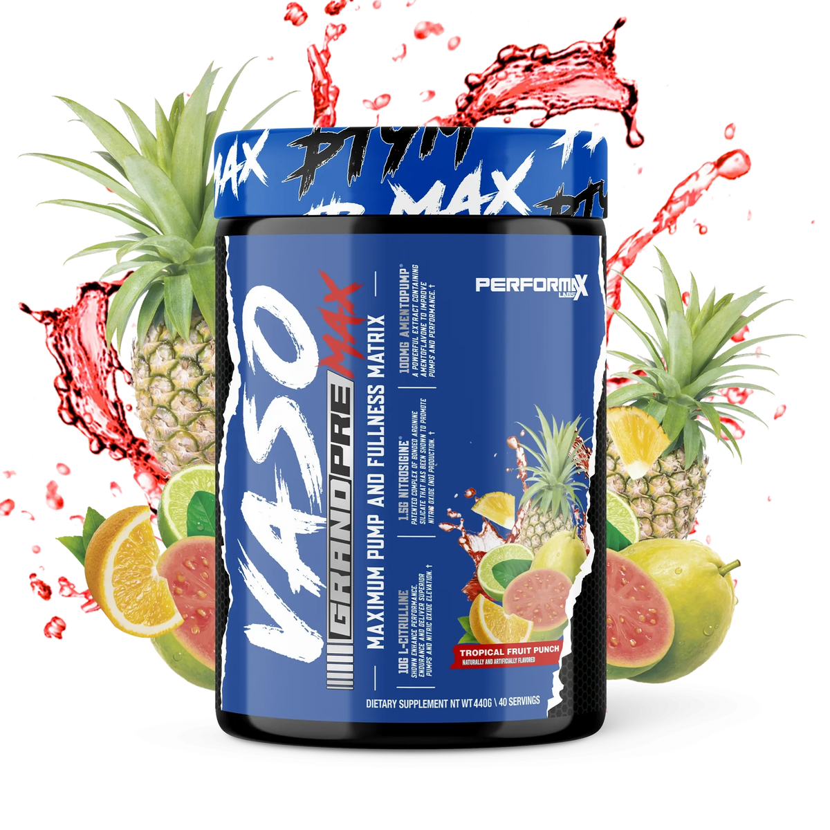 VASO GRAND Pre Max // Maximum Pump &amp; Fullness Matrix (40 Servings) PerforMax Labs Tropical Fruit Punch NTS Newtown Supplement Store Sydney
