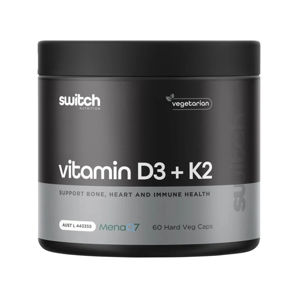 Vitamin D3 + K2 // 60 Caps SWITCH NTS Newtown Supplement Store Sydney