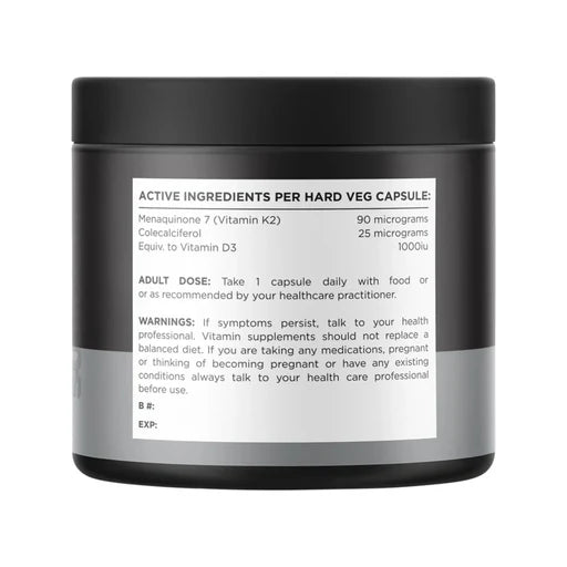 Vitamin D3 + K2 // 60 Caps SWITCH NTS Newtown Supplement Store Sydney