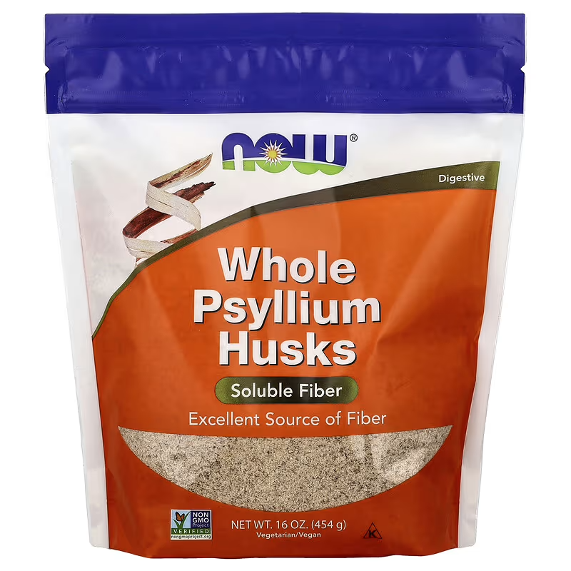 Whole Psyllium Husks // 454g Now Foods NTS Newtown Supplement Store Sydney