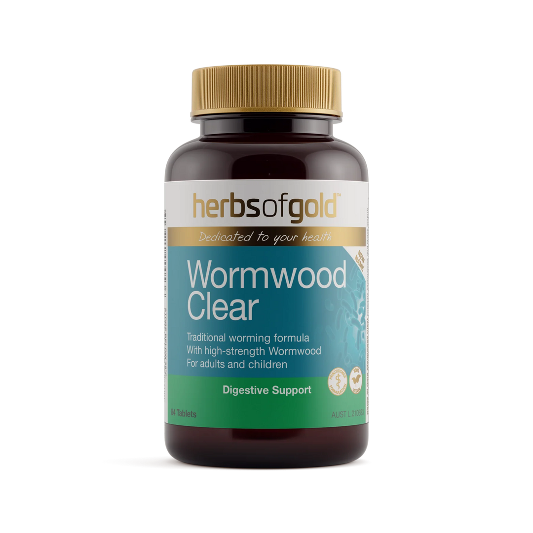 Wormwood Clear (Formerly ParaStrike) // 84 Tablets Herbs of Gold 84 Tablets NTS Newtown Supplement Store Sydney