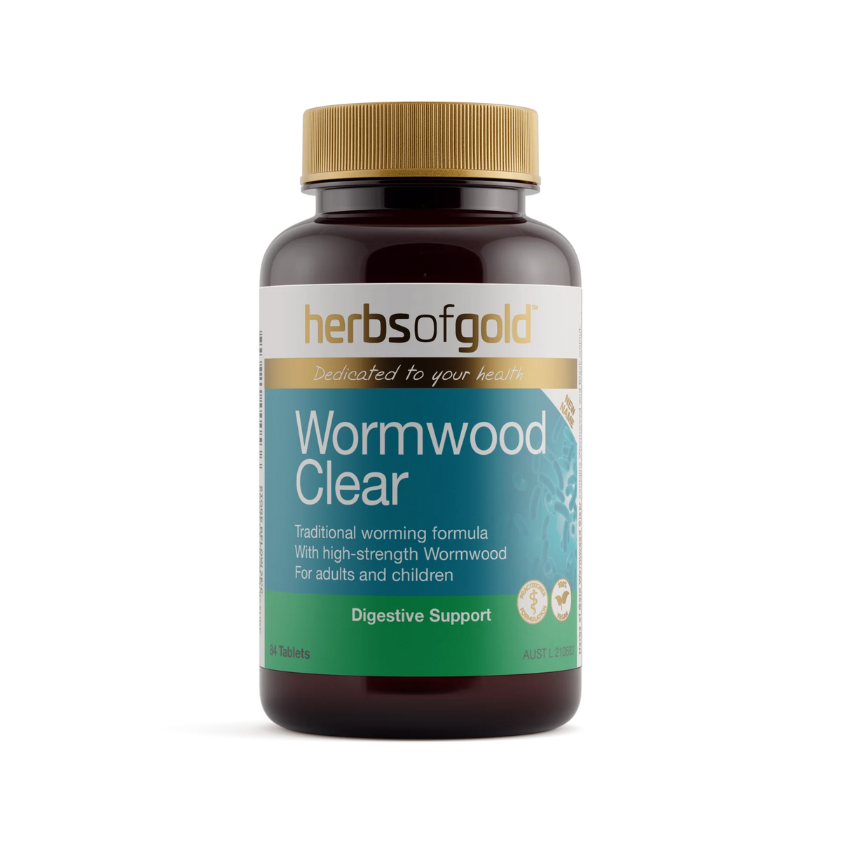 Wormwood Clear (Formerly ParaStrike) // 84 Tablets Herbs of Gold 84 Tablets NTS Newtown Supplement Store Sydney