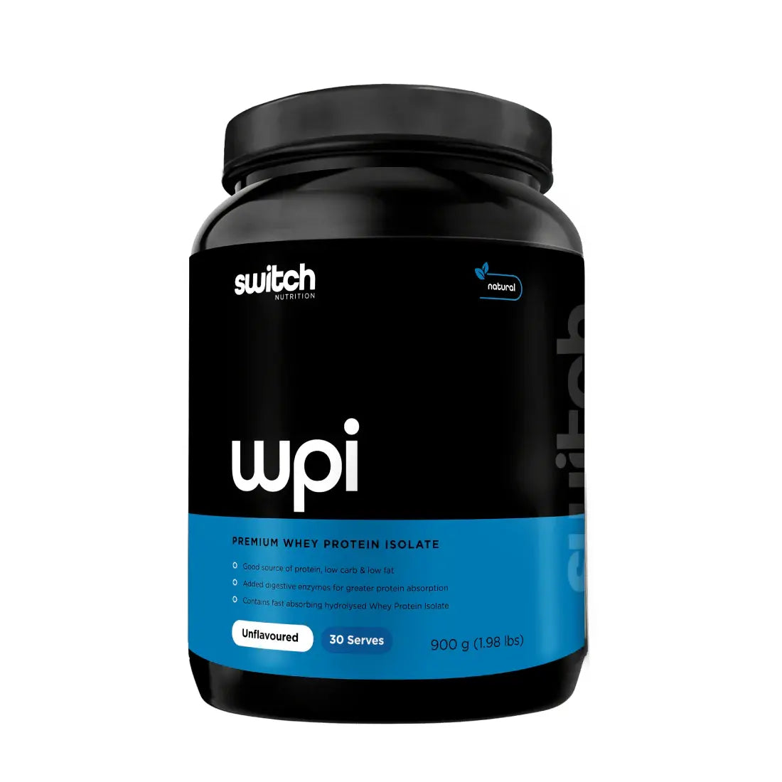 WPI Switch // Premium Natural WPI Unflavoured 900g SWITCH NTS Newtown Supplement Store Sydney