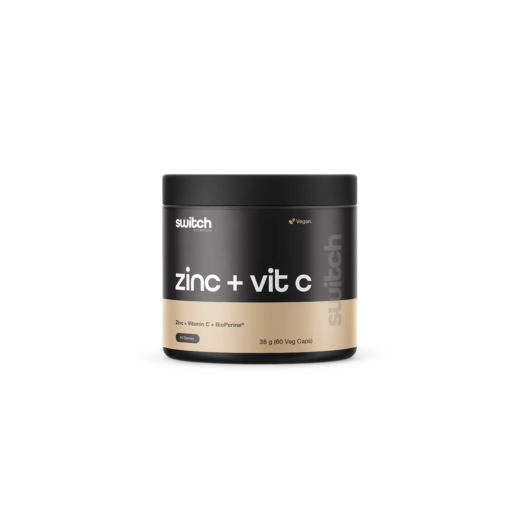 Zinc + Vitamin C // 60 Veg Caps SWITCH NTS Newtown Supplement Store Sydney