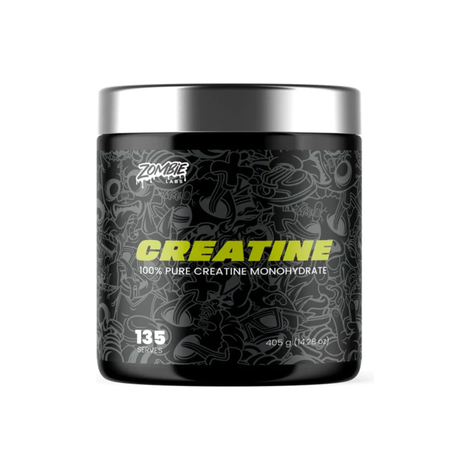 ZOMBIE CREATINE // 100% Pure Creatine Monohydrate Zombie Labs 405g NTS Newtown Supplement Store Sydney