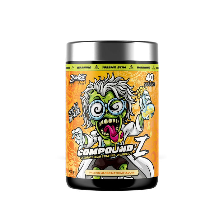Zombie Labs COMPOUND Z // Ultimate High Stim Pre-Workout Zombie Labs Passion Mango Mayhem NTS Newtown Supplement Store Sydney