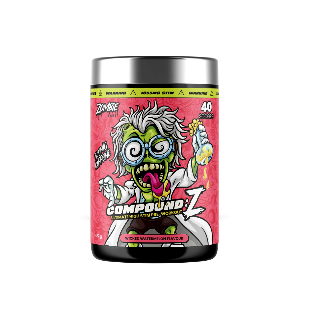 Zombie Labs COMPOUND Z // Ultimate High Stim Pre-Workout Zombie Labs Wicked Watermelon NTS Newtown Supplement Store Sydney