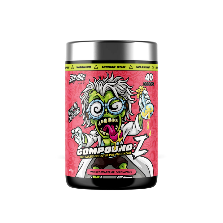 Zombie Labs COMPOUND Z // Ultimate High Stim Pre-Workout Zombie Labs Wicked Watermelon NTS Newtown Supplement Store Sydney