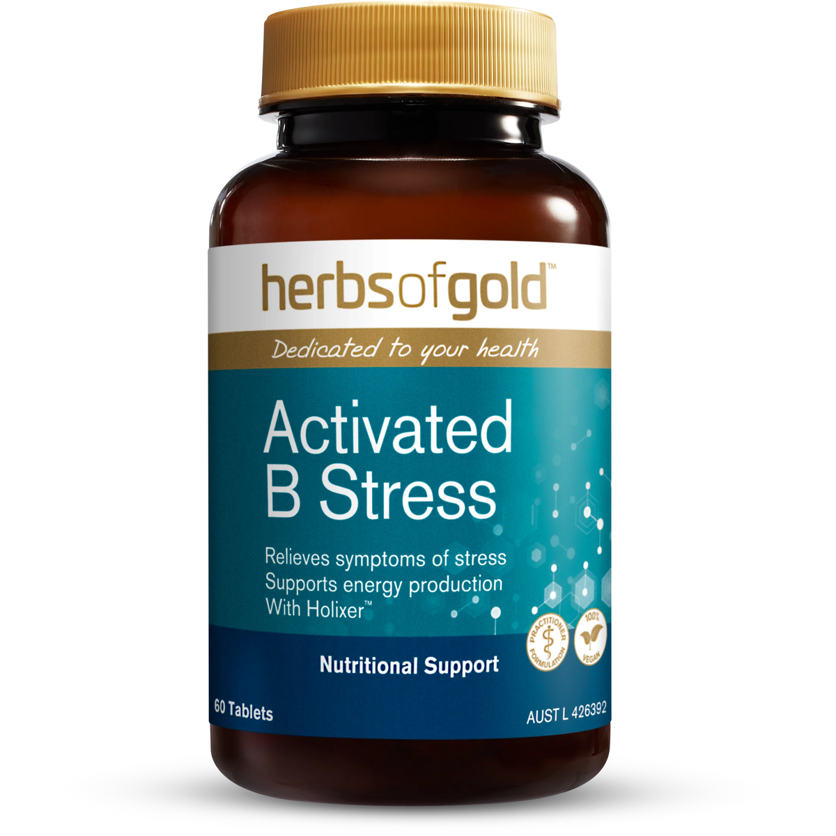 Activated B Stress // with HOLIXER Herbs of Gold NTS Newtown Supplement Store Sydney