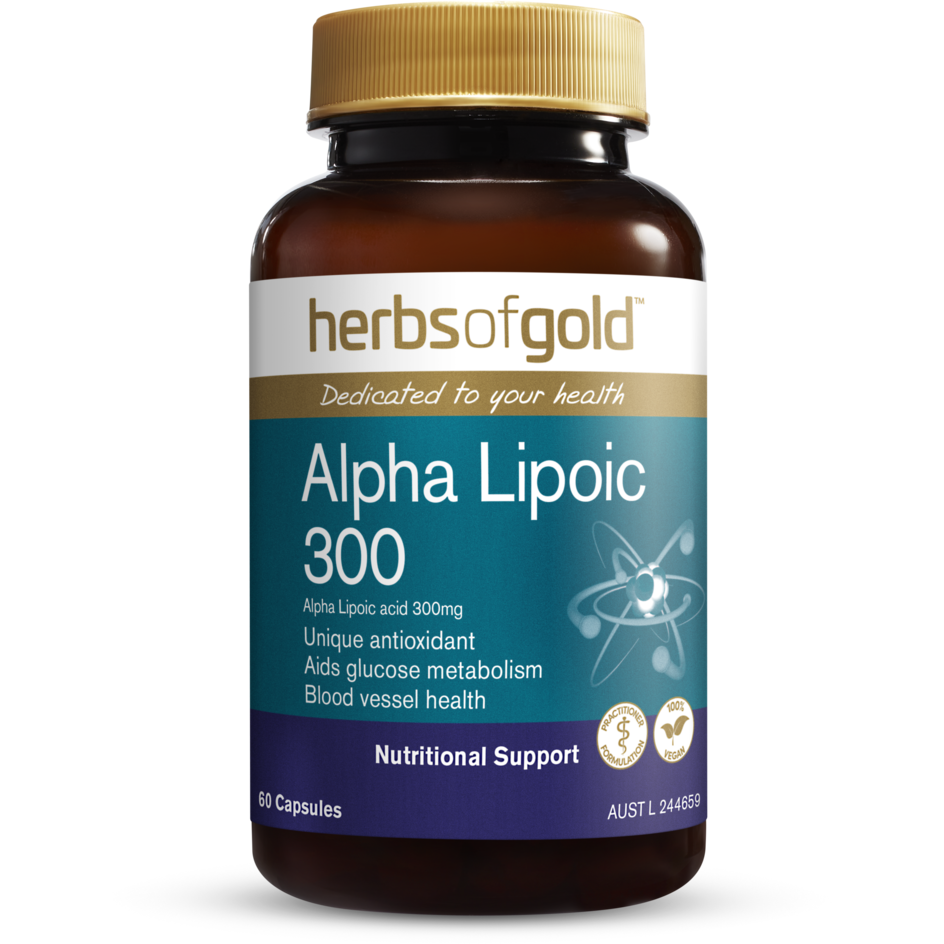 Alpha Lipoic 300 // Combat oxidative stress Herbs of Gold NTS Newtown Supplement Store Sydney