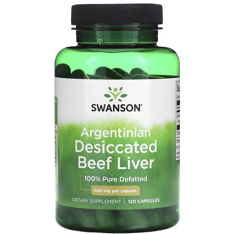 Argentinian Desiccated Beef Liver // 100% Pure Defatted500mg Swanson NTS Newtown Supplement Store Sydney