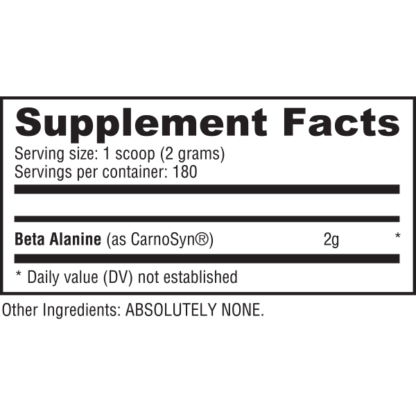 Beta Alanine Powder Nutrabio NTS Newtown Supplement Store Sydney