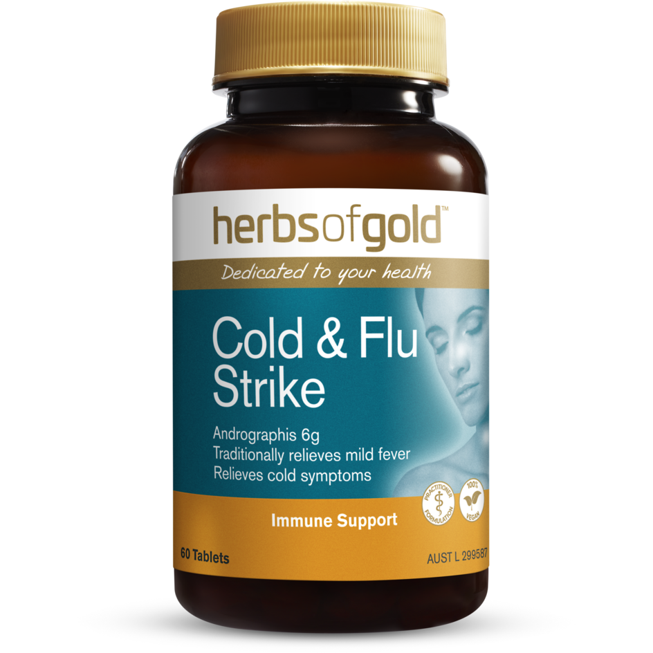 Cold &amp; Flu-Strike Herbs of Gold NTS Newtown Supplement Store Sydney