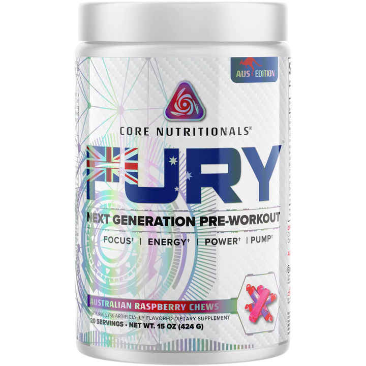CORE-FURY// Next Generation Pre Workout Core Nutritionals NTS Newtown Supplement Store Sydney
