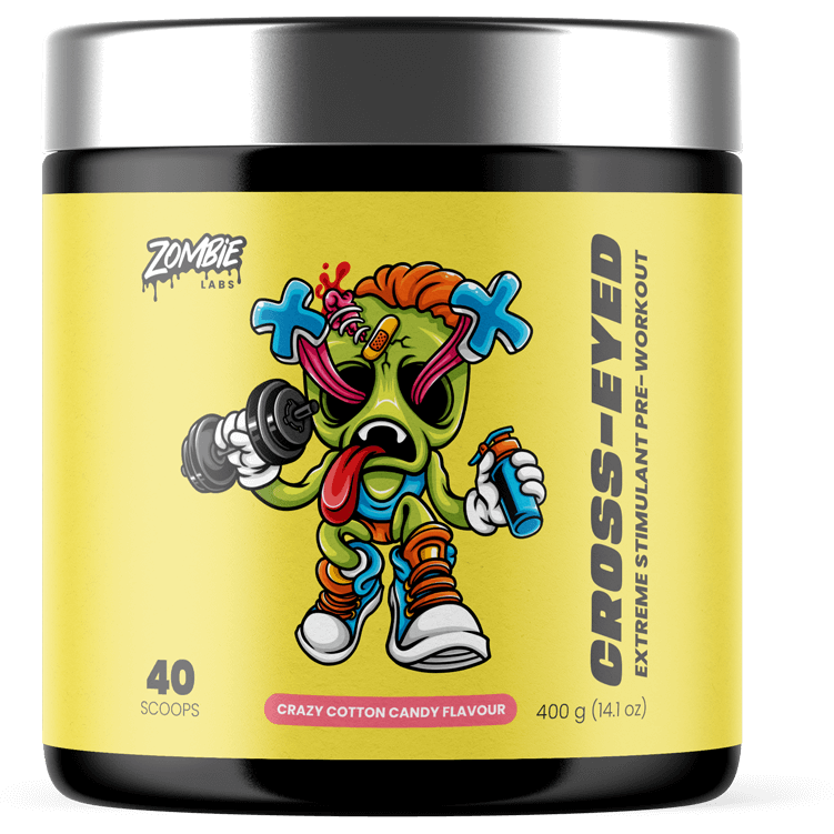 Cross-Eyed // Extreme Stimulant Pre-Workout Zombie Labs Crazy Cotton Candy NTS Newtown Supplement Store Sydney