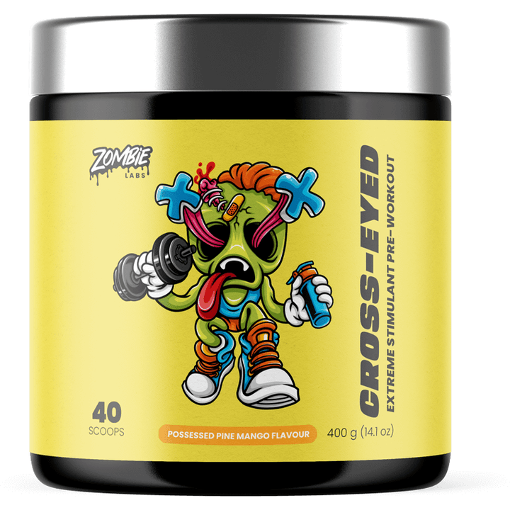 Cross-Eyed // Extreme Stimulant Pre-Workout Zombie Labs Possessed Pine Mango NTS Newtown Supplement Store Sydney