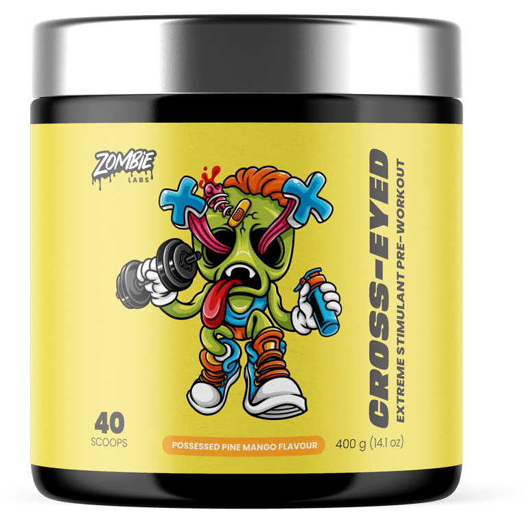 Cross-Eyed // Extreme Stimulant Pre-Workout Zombie Labs Possessed Pine Mango NTS Newtown Supplement Store Sydney