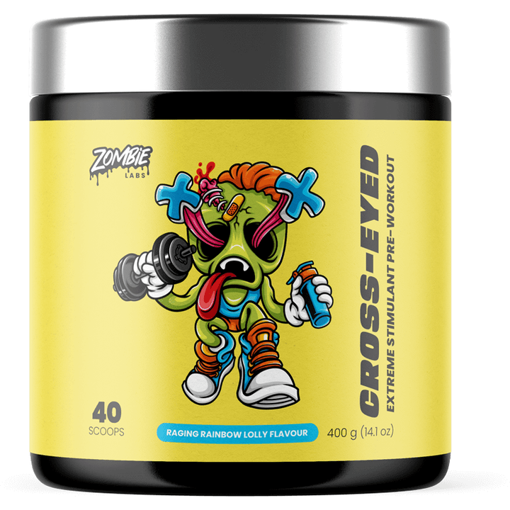 Cross-Eyed // Extreme Stimulant Pre-Workout Zombie Labs Raging Rainbow Lolly NTS Newtown Supplement Store Sydney