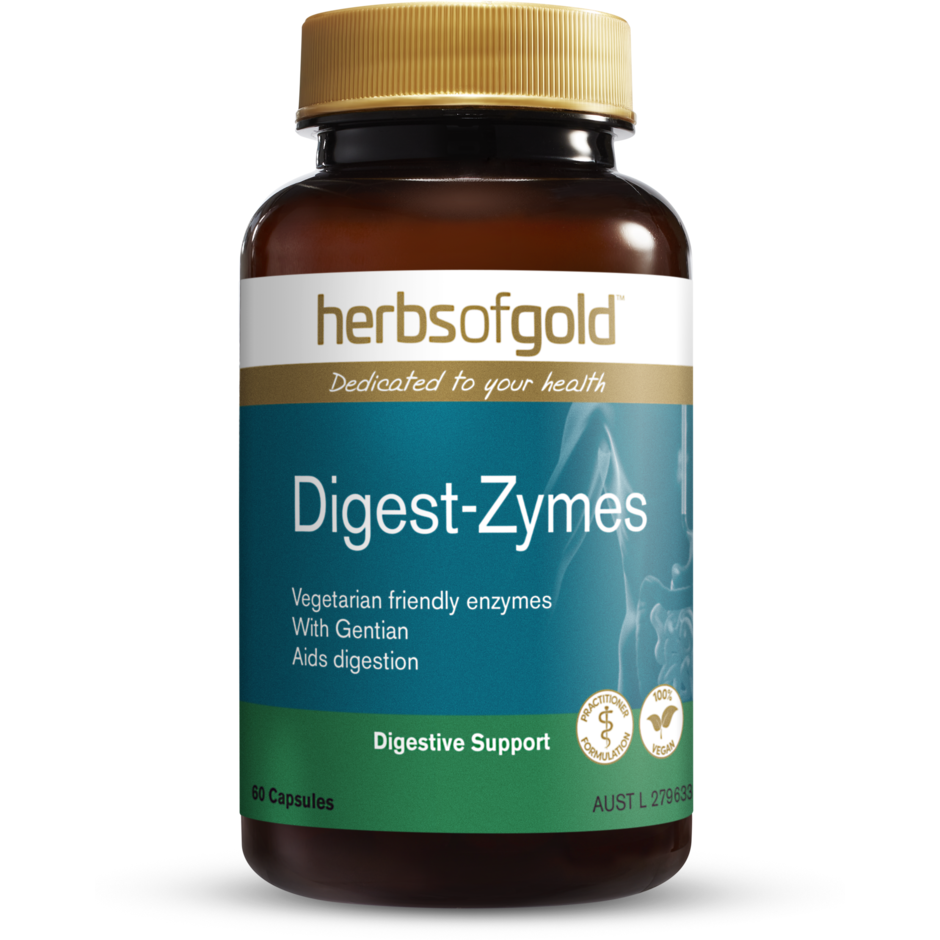 Digest-Zymes 60 Capsules Herbs of Gold NTS Newtown Supplement Store Sydney