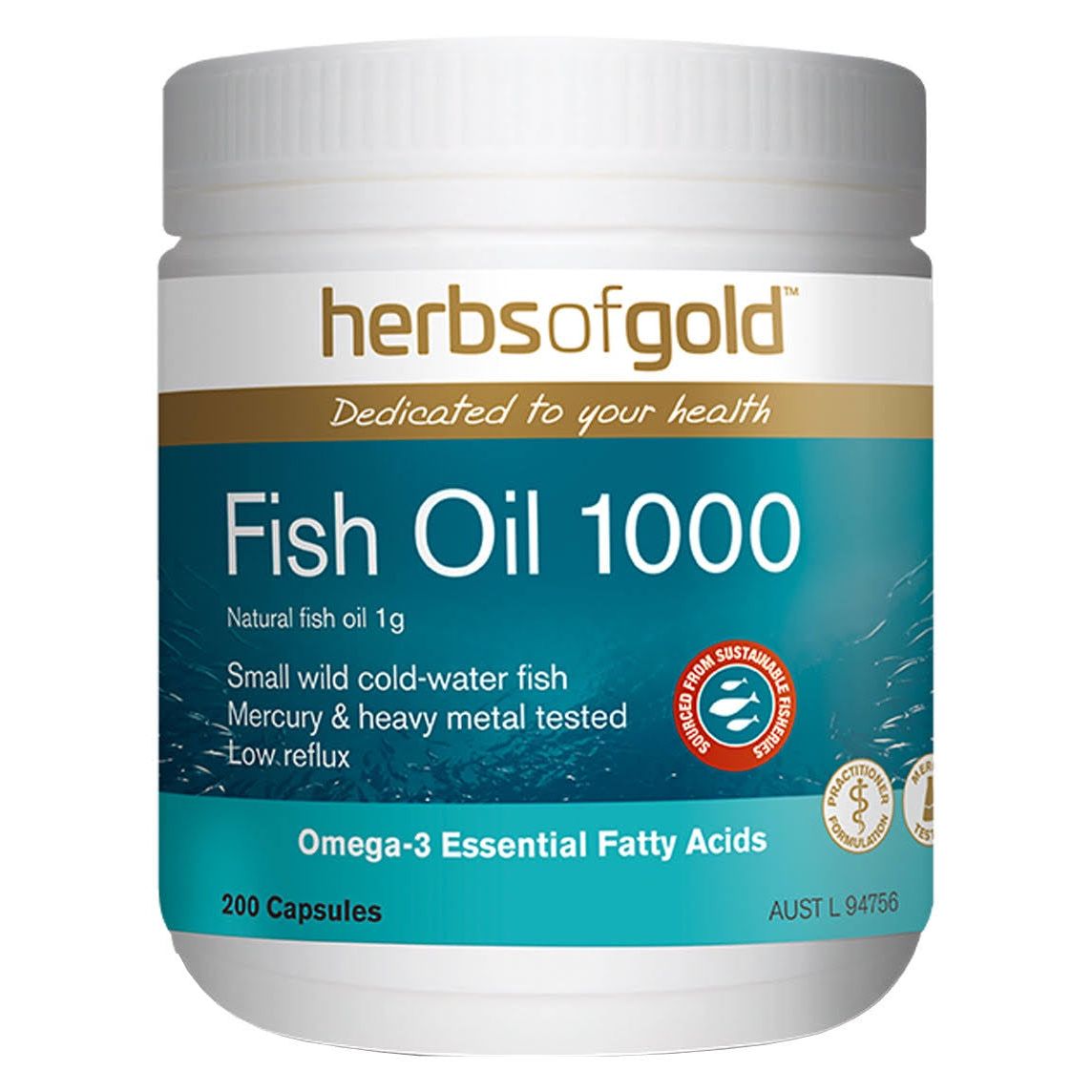 Fish Oil 1000 Herbs of Gold NTS Newtown Supplement Store Sydney