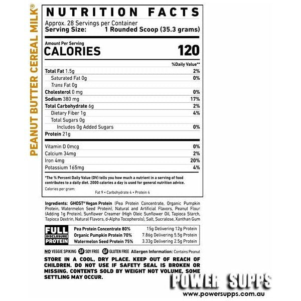 GHOST Vegan Protein // Plant Based Protein GHOST NTS Newtown Supplement Store Sydney