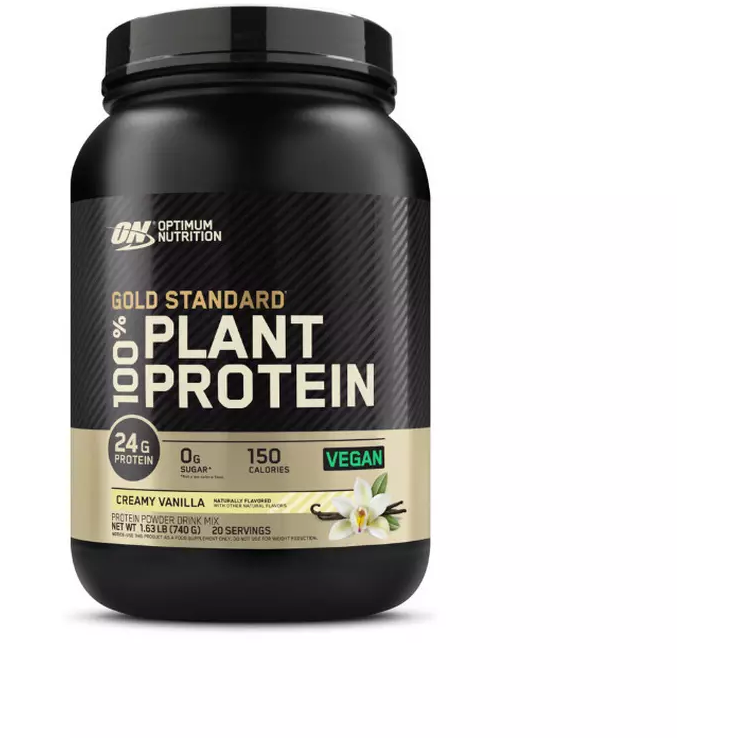 Gold Standard 100% Plant Protein // 24g Protein Optimum Nutrition Creamy Vanilla / 20 Servings NTS Newtown Supplement Store Sydney