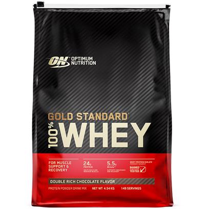 GOLD STANDARD 100% WHEY // 4.54kg Optimum Nutrition Double Rich Chocolate NTS Newtown Supplement Store Sydney