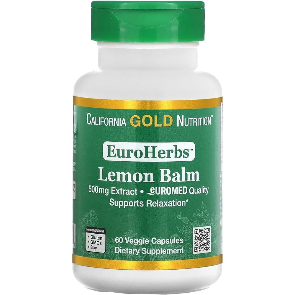 Lemon Balm // 500mg California Gold Nutrition NTS Newtown Supplement Store Sydney
