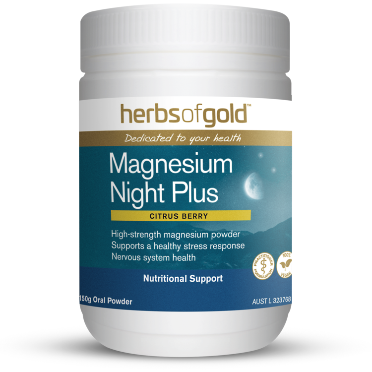 Magnesium Night Plus Herbs of Gold NTS Newtown Supplement Store Sydney