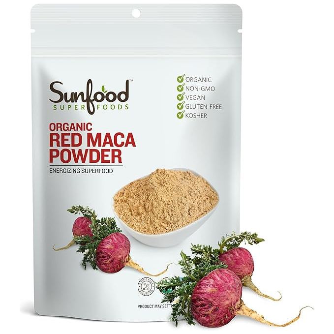 Organic Red Maca Powder // Energizing Superfood Sunfood Superfoods NTS Newtown Supplement Store Sydney