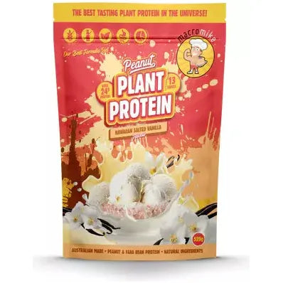 Plant Based Protein Powder // Peanut Protein Macro Mike Hawaiian Salted Vanilla / 520g NTS Newtown Supplement Store Sydney