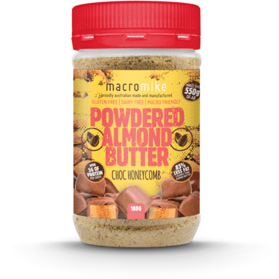 Powdered Almond Butter Macro Mike Chocolate Honeycomb NTS Newtown Supplement Store Sydney