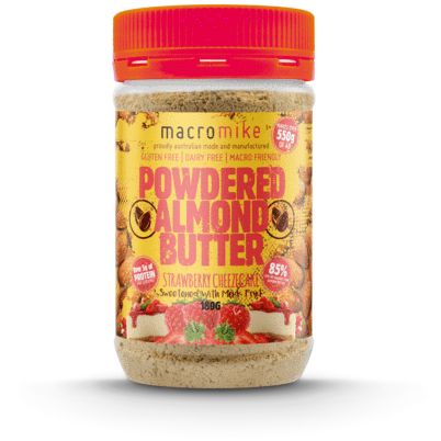 Powdered Almond Butter Macro Mike Strawberry Cheesecake NTS Newtown Supplement Store Sydney