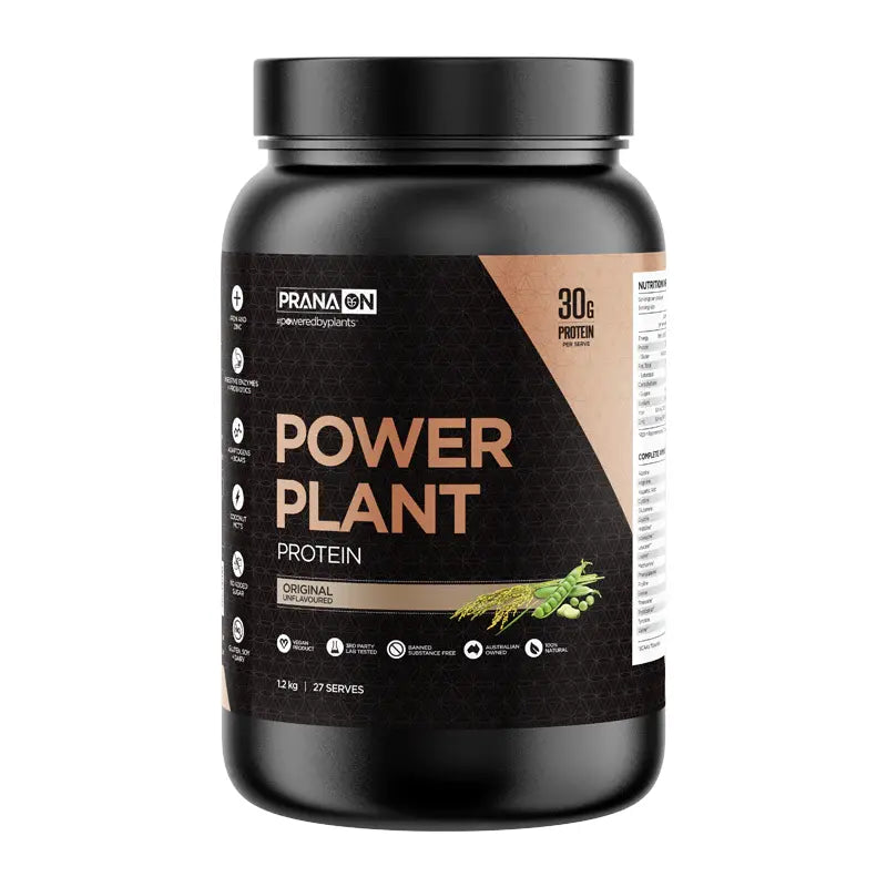 PRANA ON // Power Plant Vegan Protein Prana 1.2kg / Original NTS Newtown Supplement Store Sydney